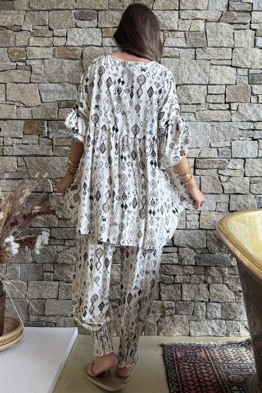 Ren Riad Smock Top